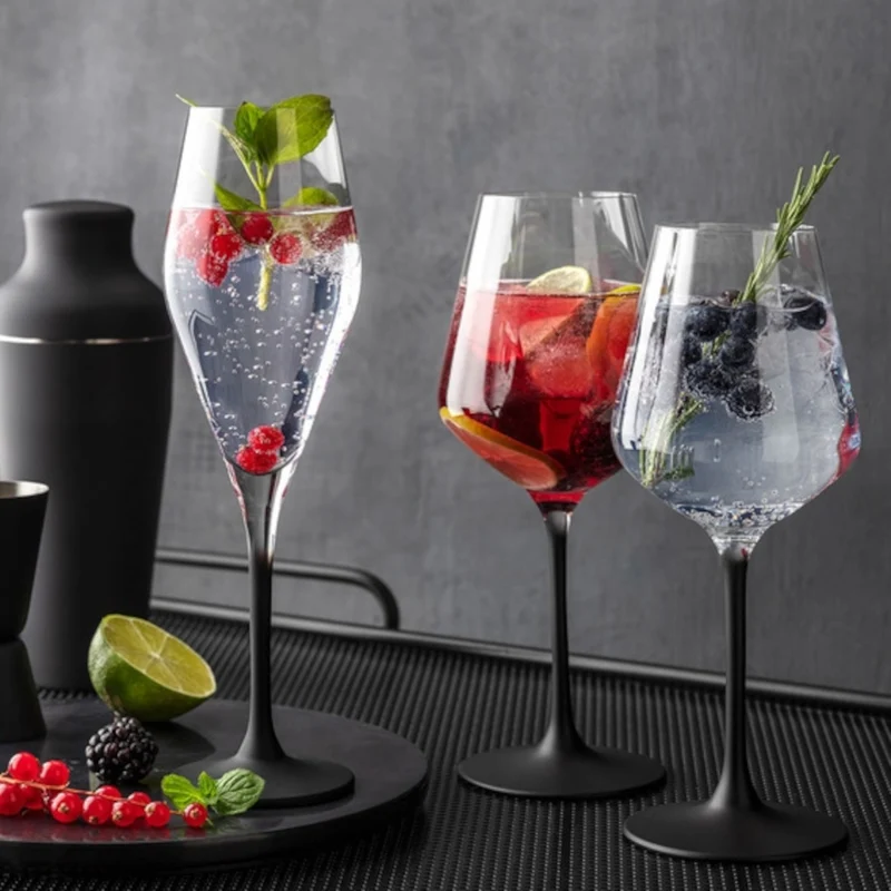 Villeroy & Boch Manufacture Rock Rotweinkelch-Set 4tlg.