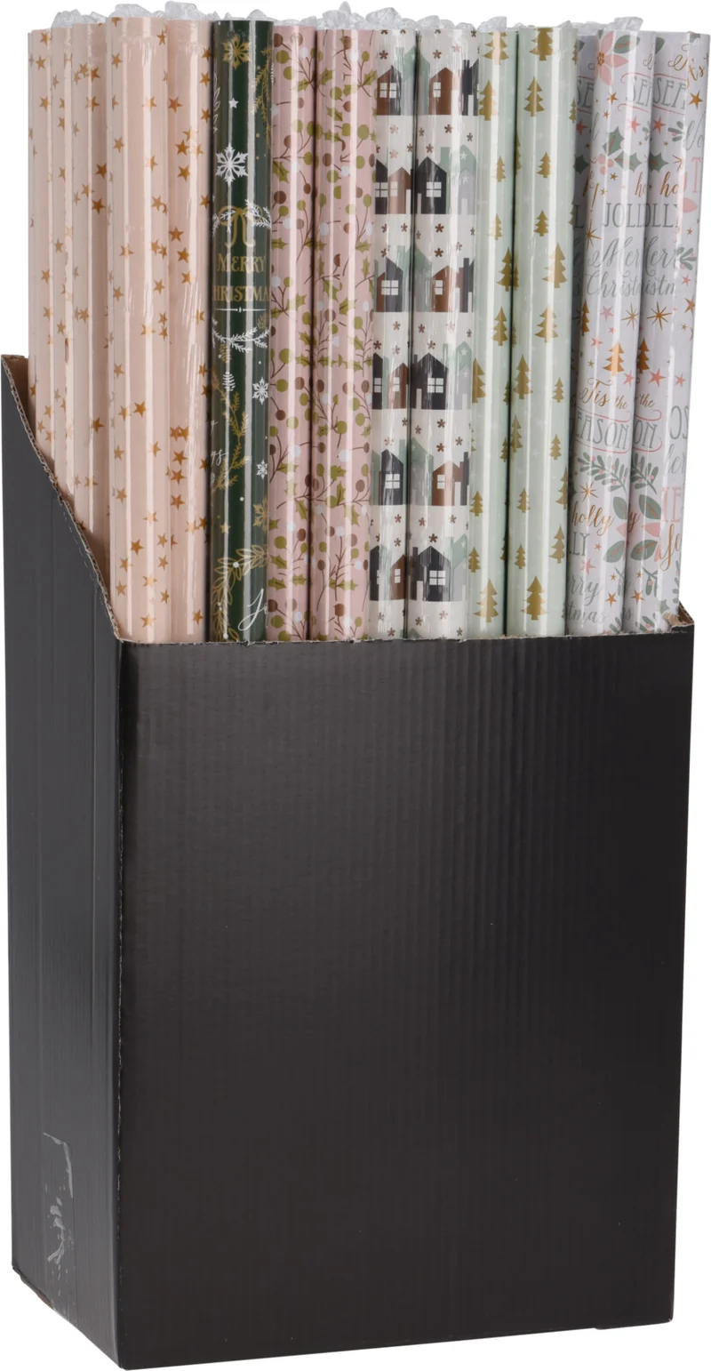 Packpapier 70x200cm, 6 verschiedene Pastell-Designs