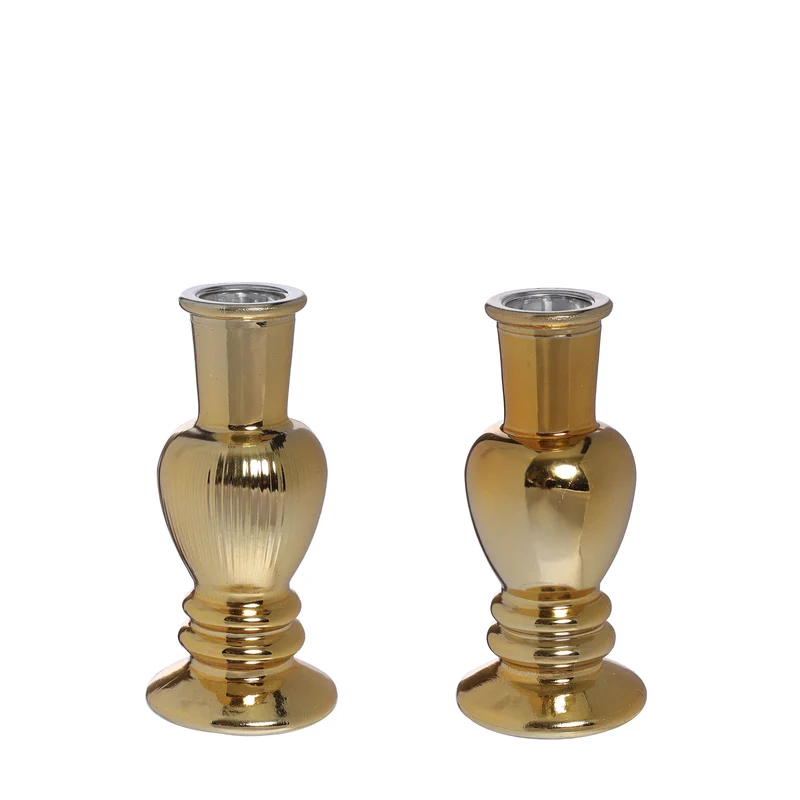 Venice Kerzenhalter H. 11,3 Ø 5 Gold 2-teilig