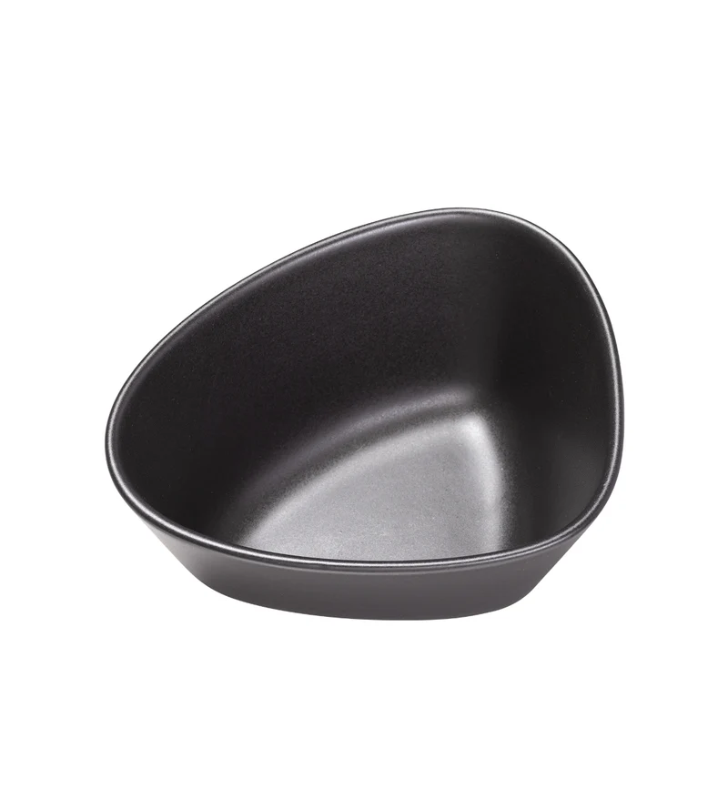 LIND DNA Curve Stoneware Bowl M black