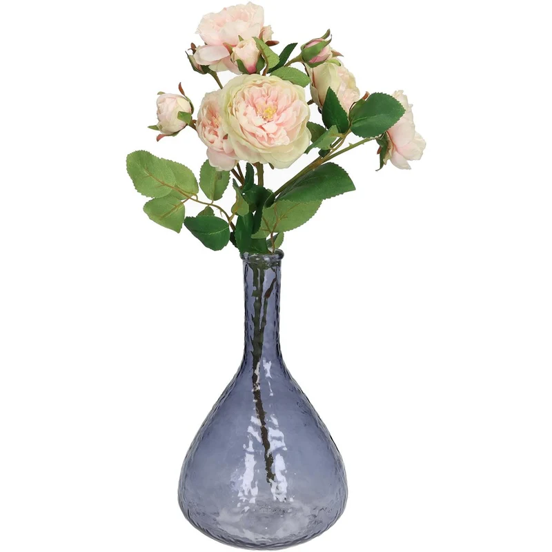 Vase aus Recyclingglas, Lila, 25x15x15cm