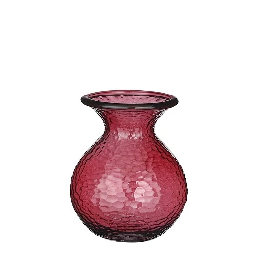 Verdal Vase aus recyceltem Glas, bordeauxrot - H 24,5 x D 20 cm