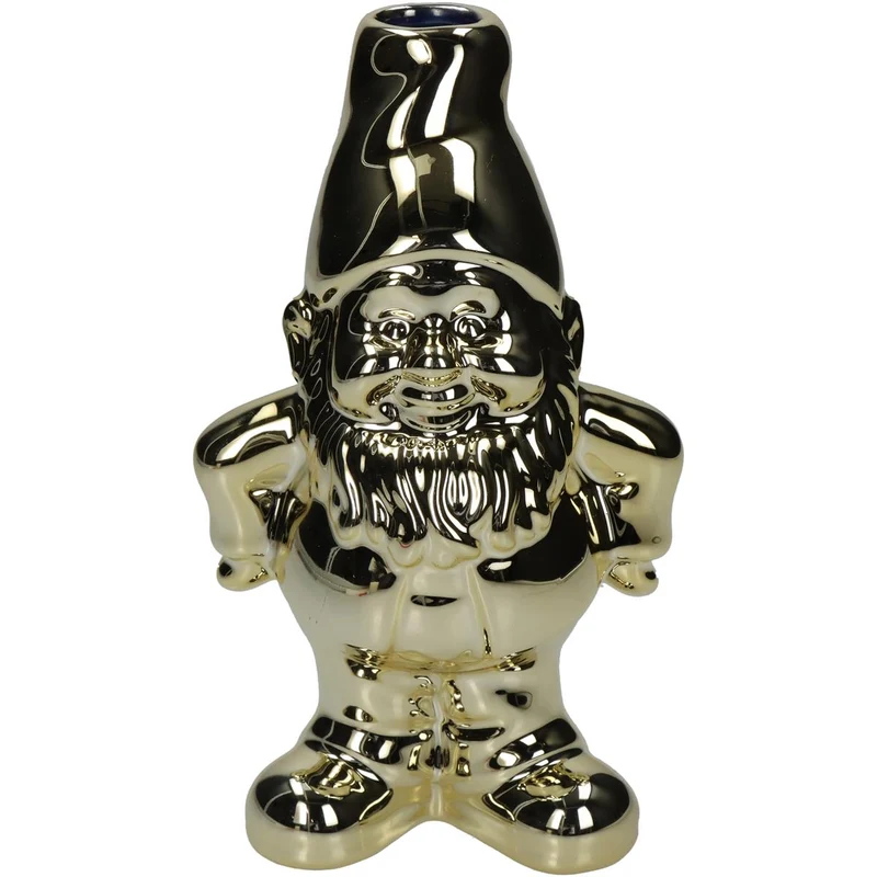 Vase Zwerg Keramik Gold 11x8x18cm