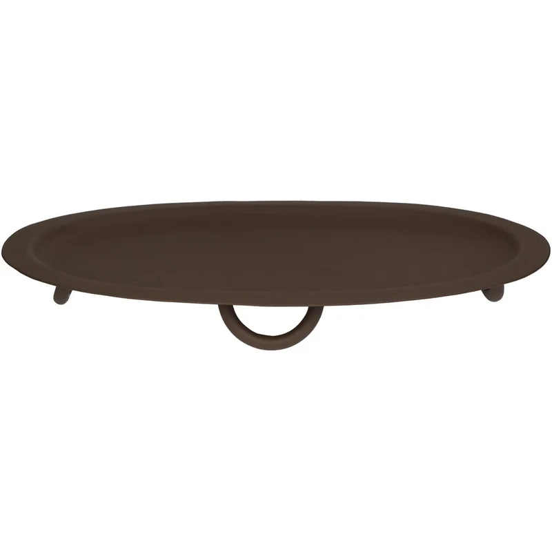 Metallplatte Braun 38x23x4cm