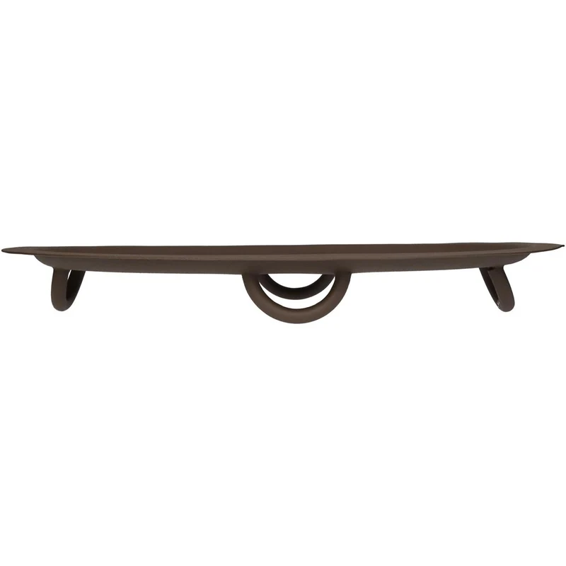 Metallplatte Braun 38x23x4cm