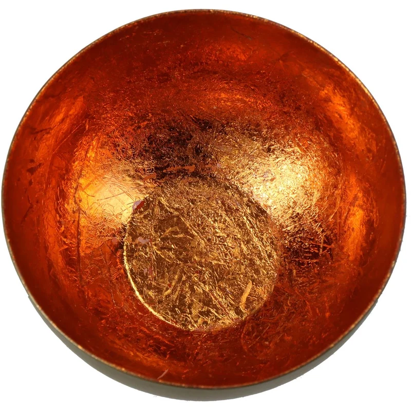 Kerzenständer Metall Orange 8x8x4cm