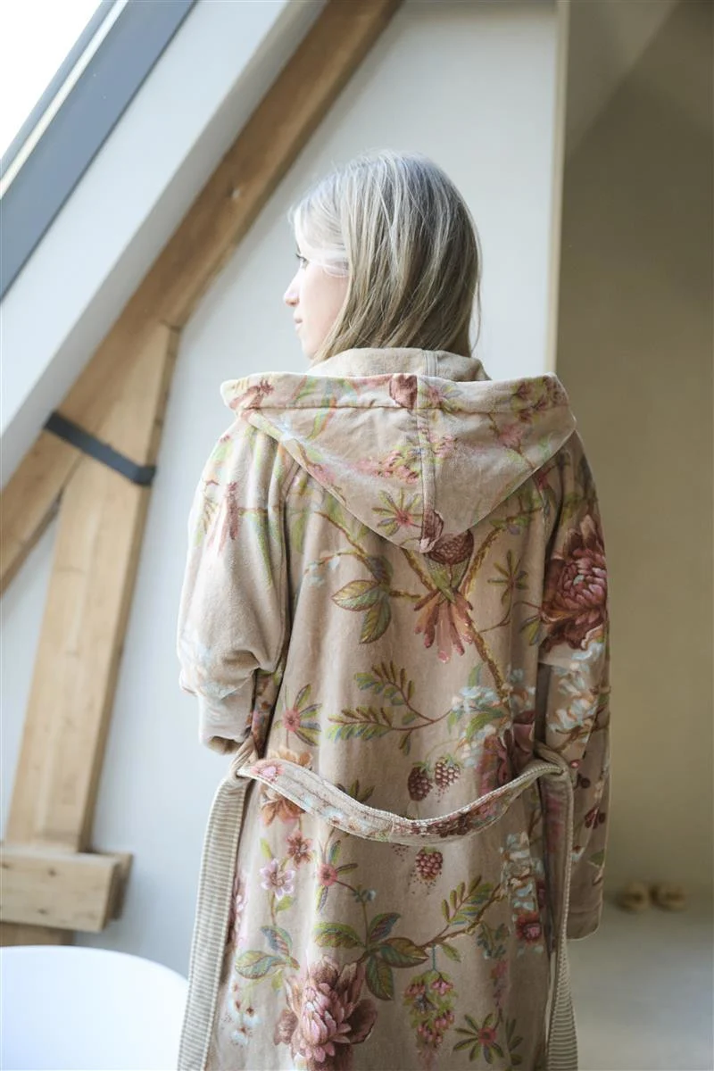 PIP STUDIO Secret Garden Bademantel khaki L (1Stück)
