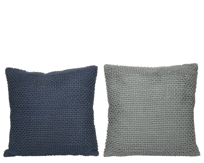 Kissen Baumwolle 2 Farben sortiert L45 B45 H8 cm