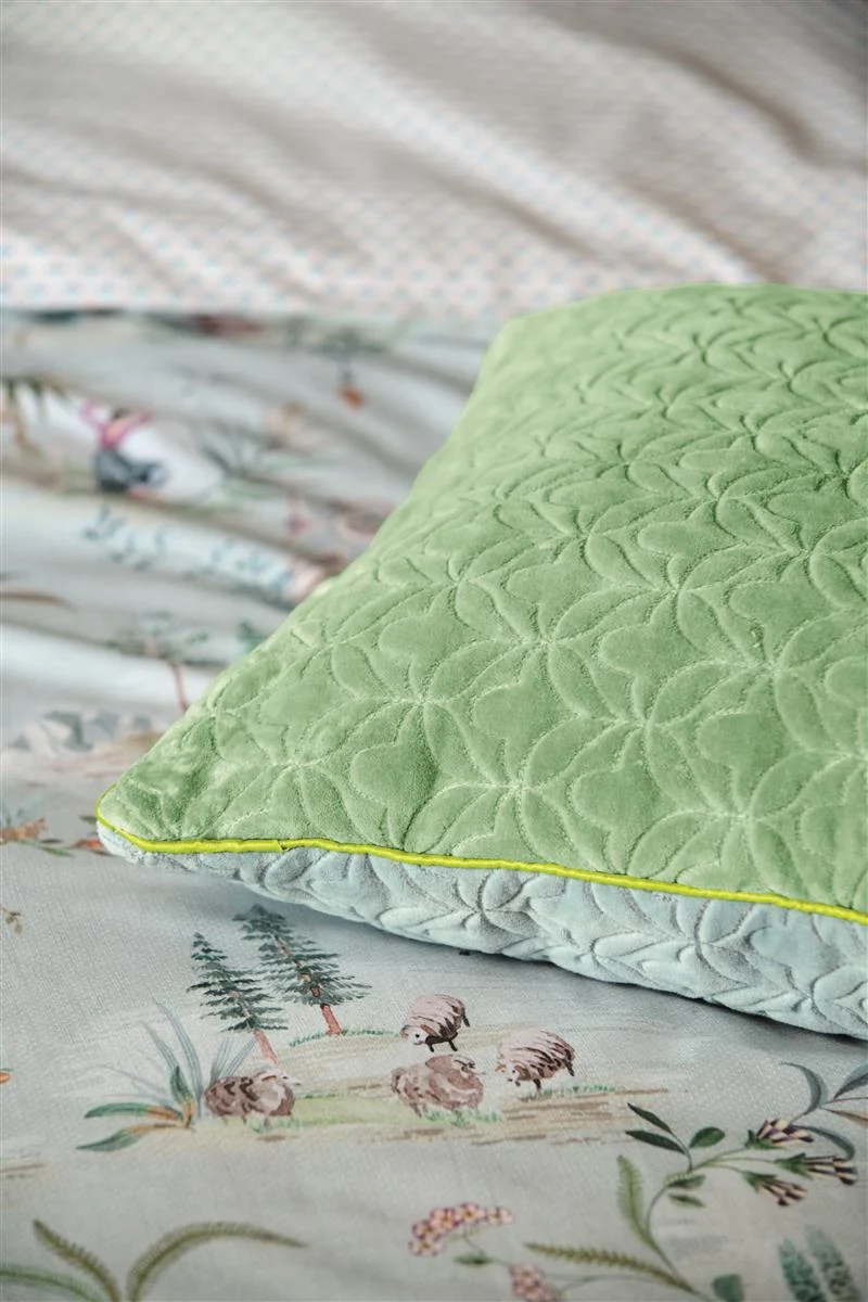 PIP STUDIO Quilty Dreams Kissen blue green 45x45cm (1Stück)