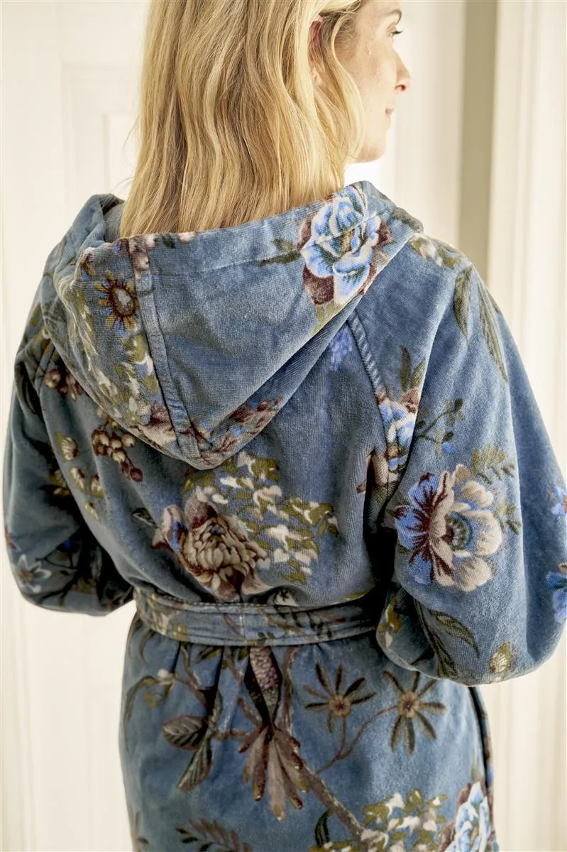 PIP STUDIO Secret Garden Bademantel blau L (1Stück)