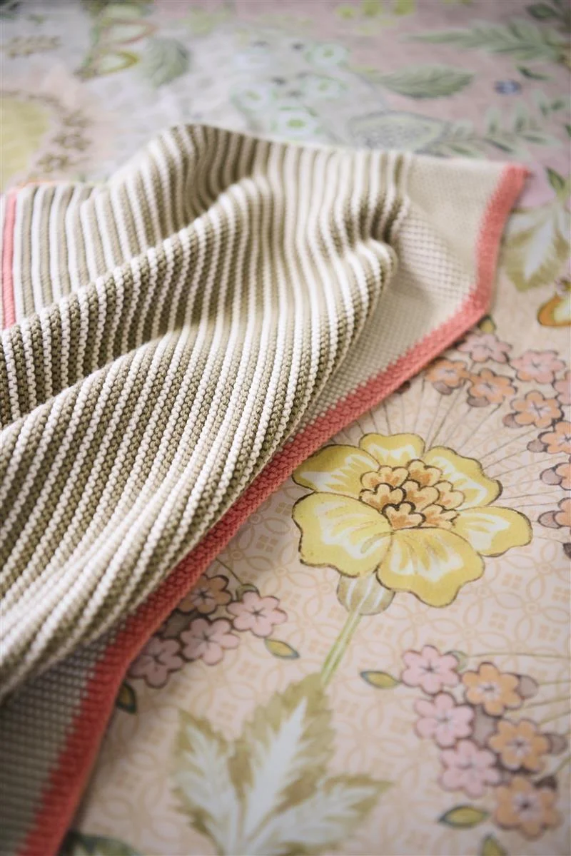 PIP STUDIO Blockstripe Tagesdecke gestrickt Throw pastel 130x170cm (1Stück)