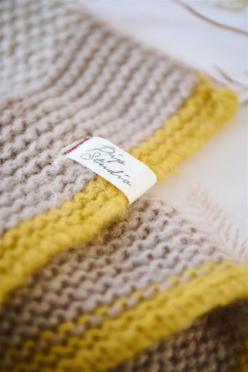 PIP STUDIO Bonnuit Tagesdecke gestrickt Throw white 130x170cm (1Stück)