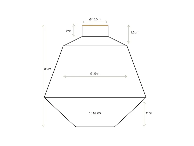 PIP STUDIO Vase Metall dunkelrot 35cm