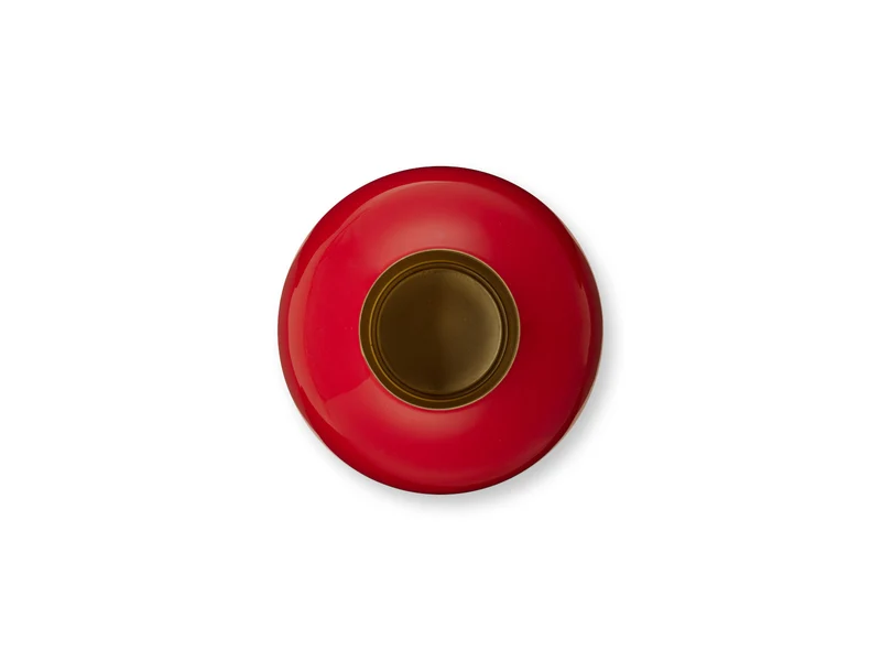PIP STUDIO Vase Metall klein rot 18x24cm