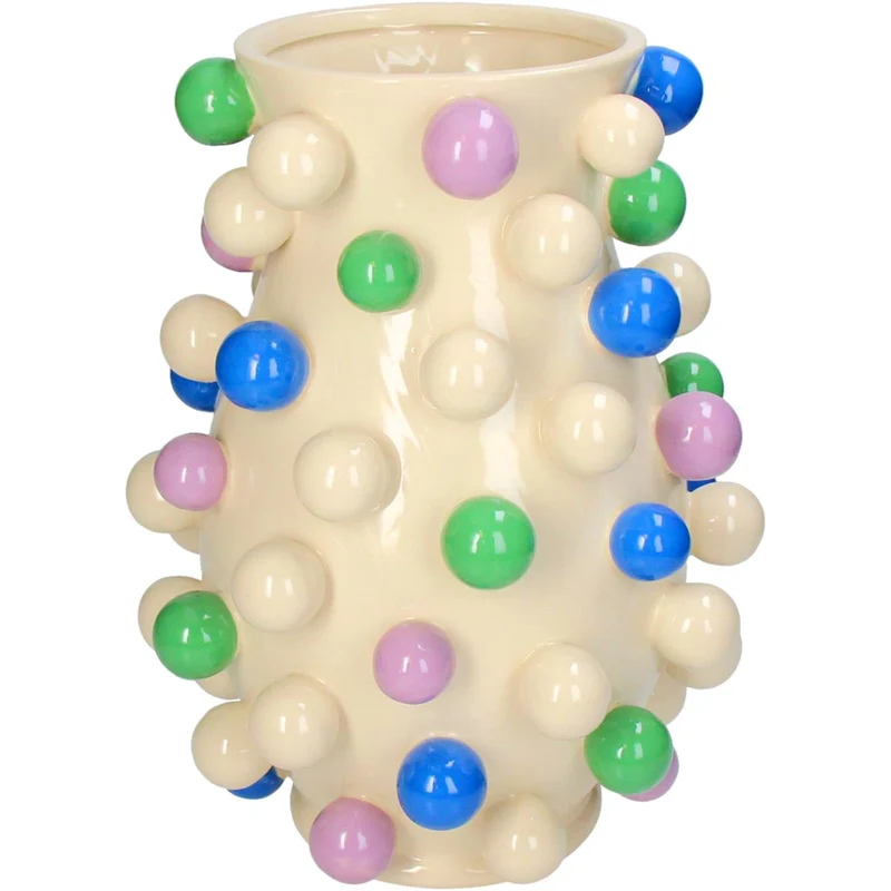 Vase Balls Steingut Mehrfarbig 24,7x24,7x34cm