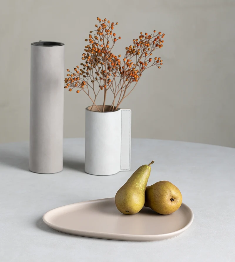 LIND DNA Curve Stoneware Speiseteller sand