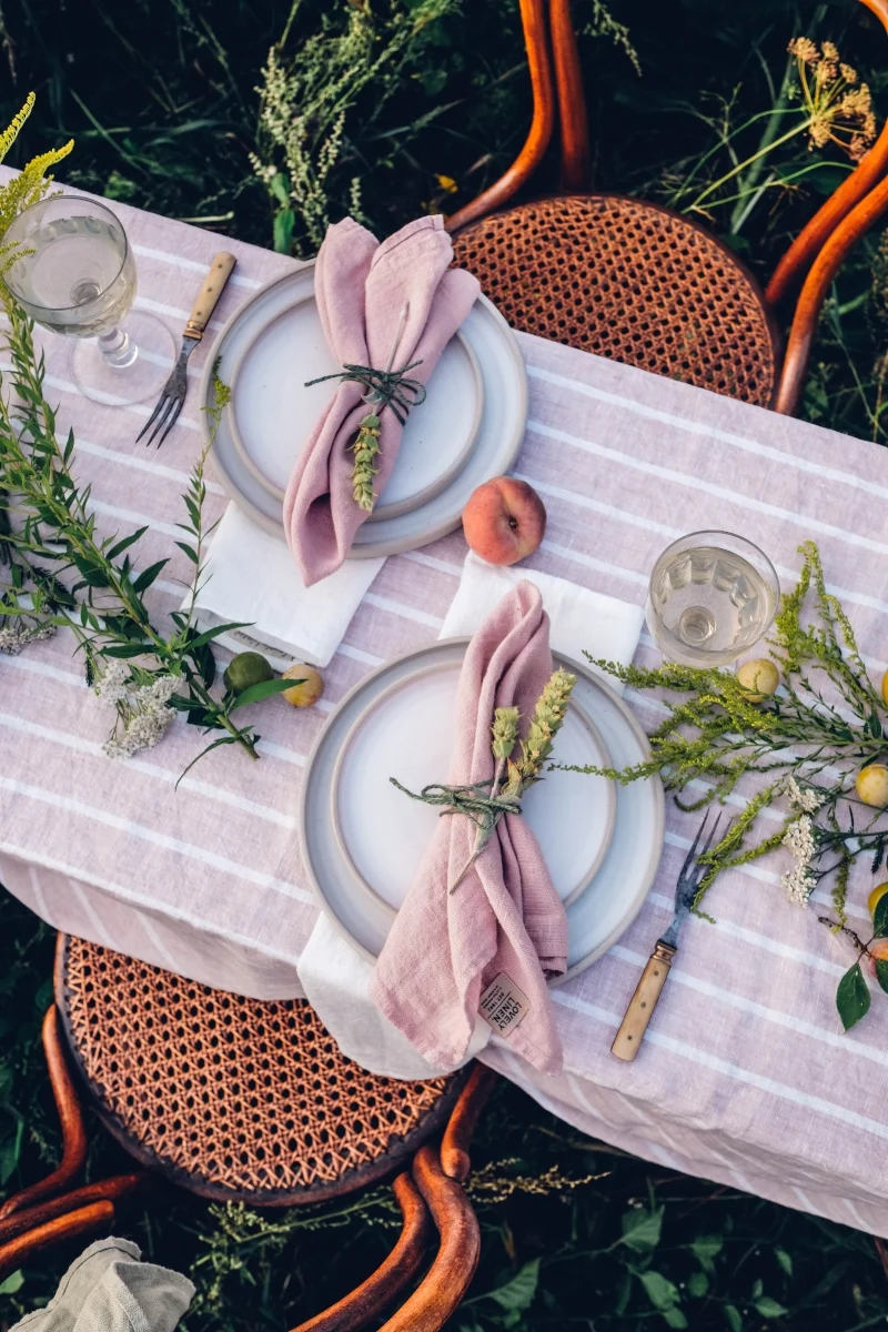Lovely Linen Lovely Platzset Leinen stripe sunset (1 Stück )