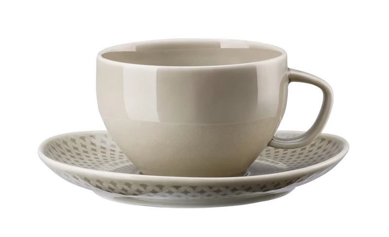 Rosenthal Junto Pearl Grey Teetasse mit Untertasse