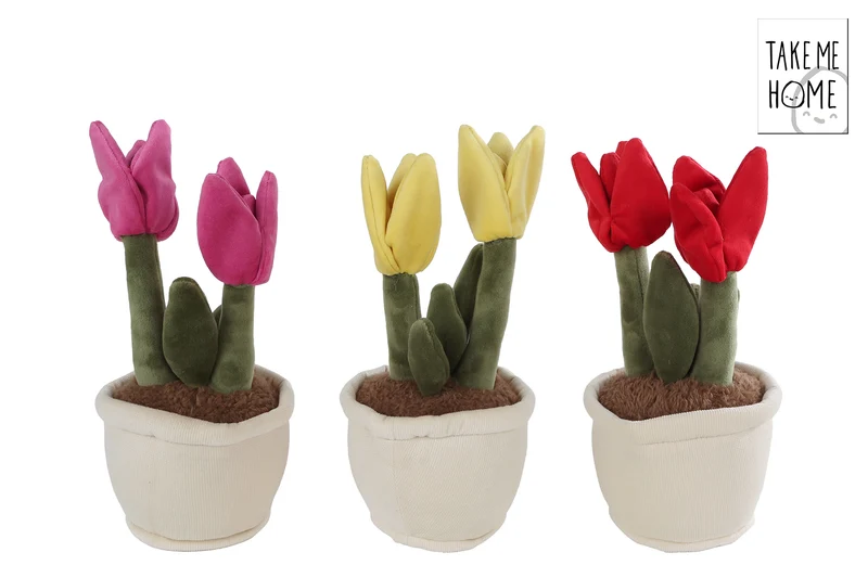 Take Me Home Tulpenpflanze Plüsch L 3er-Set 27cm