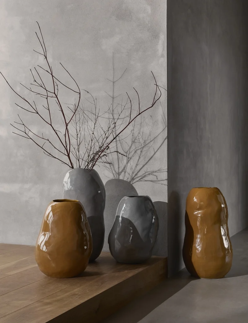 Broste Copenhagen Organic Vase Apple Cinnamon 43 cm