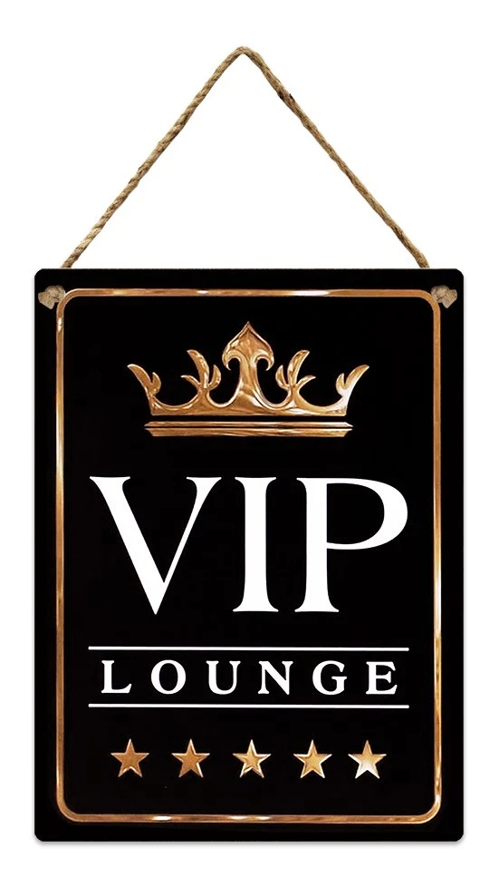 Wandhänger Metall 30x40cm VIP Lounge