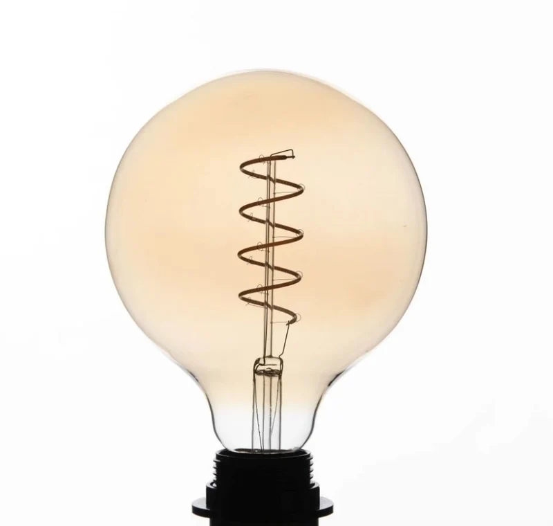 LED-Lampe, dimmbar, 4W, Ø12,5x17,5cm, Bernstein