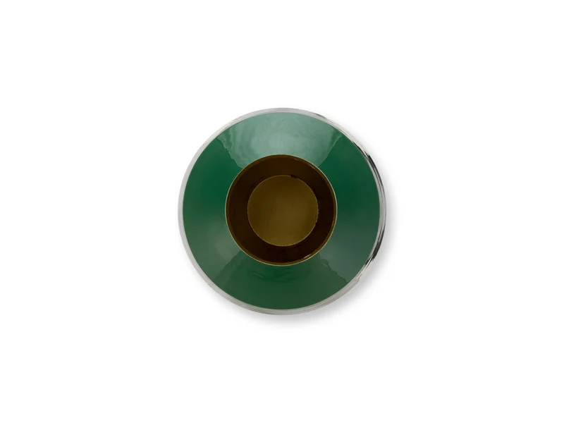 PIP STUDIO Vase Metall dunkelgrün 35cm