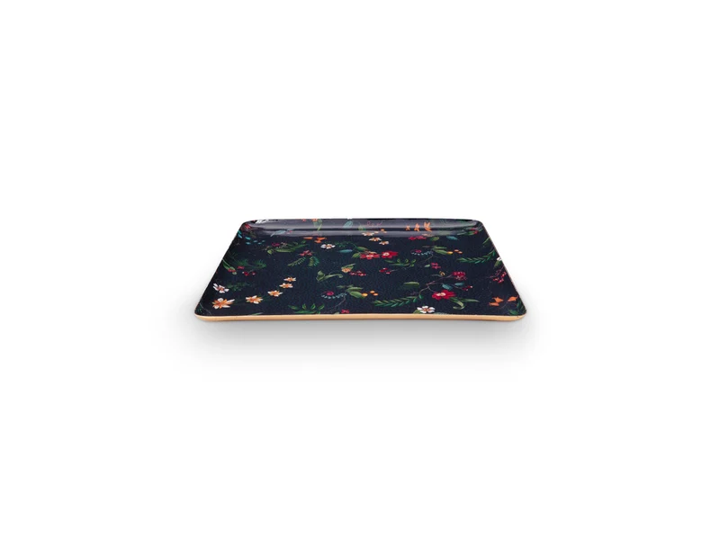 PIP STUDIO Berry Blues Metalltablett blau 30,5x30,5cm