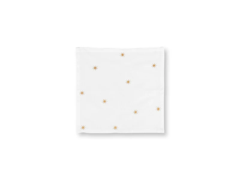 PIP STUDIO Dot Delight Servietten mit Stickerei Sterne gold 40x40cm