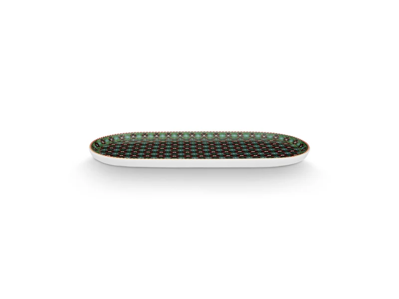 PIP STUDIO Berry Blues Milch- und Zuckertablett clover green 25x12cm