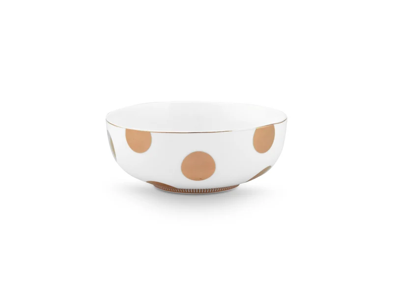PIP STUDIO Dot Delight Bowl weiß-gold 15cm