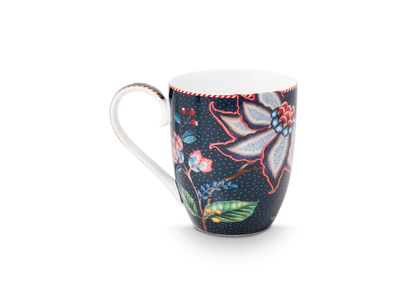 PIP STUDIO Berry Blues Henkelbecher XL blau 450ml