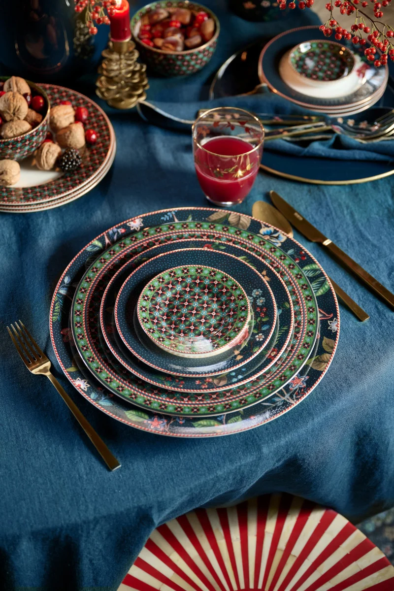 PIP STUDIO Berry Blues Petit Four clover green 12cm