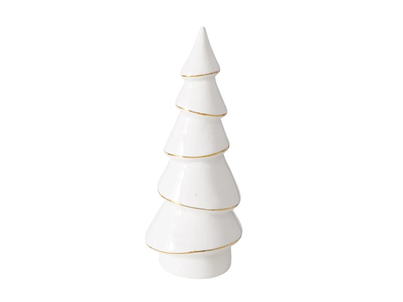Boltze Ville Dekoaufsteller Baum weiß 17cm (1 Stück)