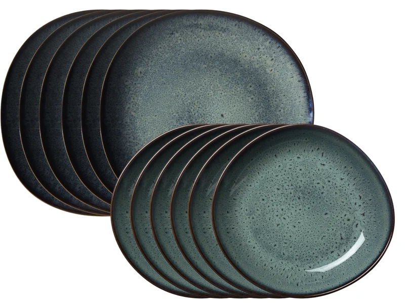 like. by Villeroy & Boch Lave gris Tafelset 12tlg