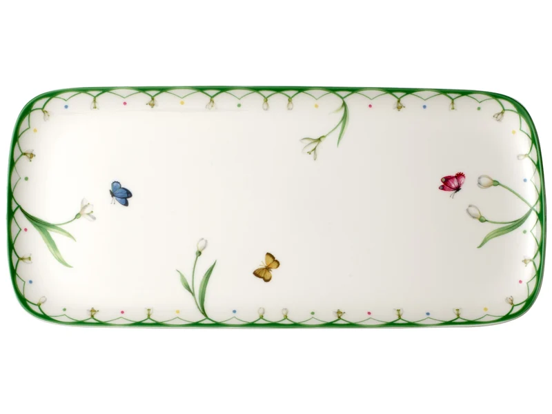 Villeroy & Boch Colourful Spring Kuchenplatte rechteckig 35x16cm