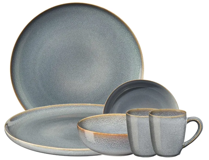 ASA Selection SAISONS Frühstücksset denim 6tlg