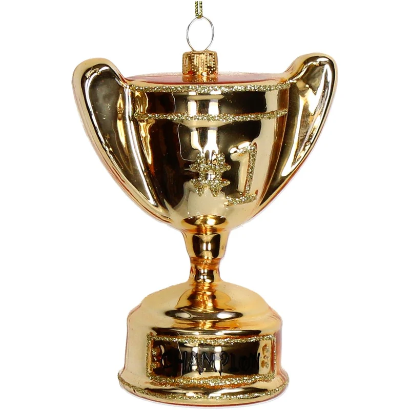 Ornament Champions Cup Glas Gold 10,4 cm