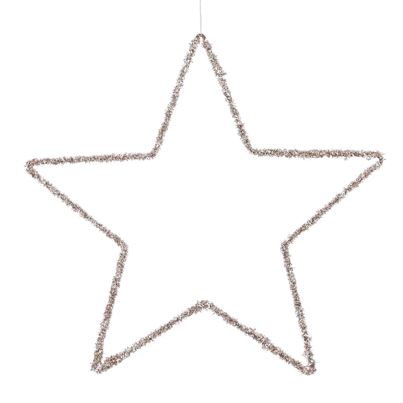 Stern-Ornament Champagner - Ø 40 cm