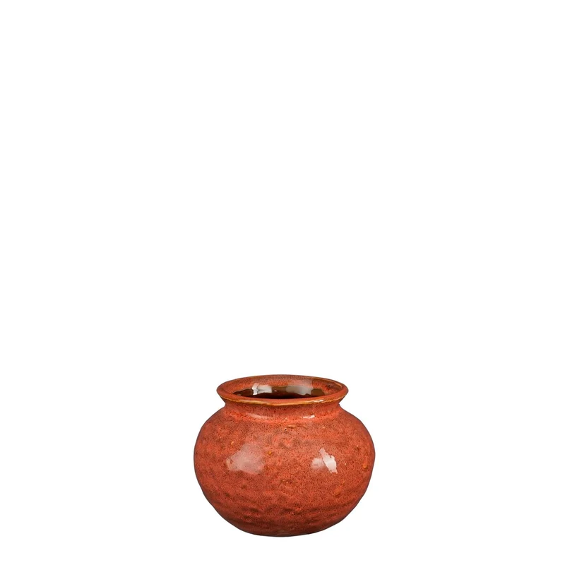 Dax Vase orange - H9,5 x D13 cm
