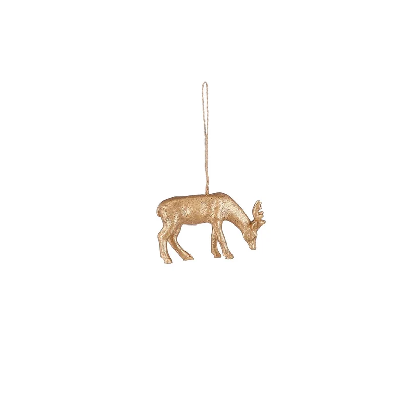 Hirschornament goldfarben - L9 x B2 x H5,5 cm