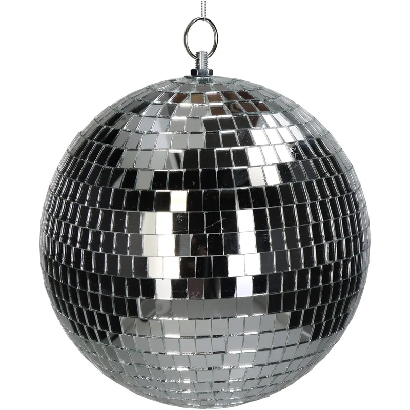 Ornament Diskokugel Silber 20x20x22cm