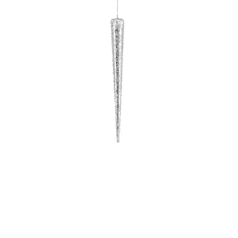 Hängender Pegel aus Silber - L40xB8xH8cm