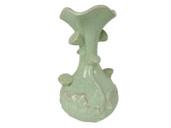 Vase Lotus Keramik D24 H40 cm Salbeigrün