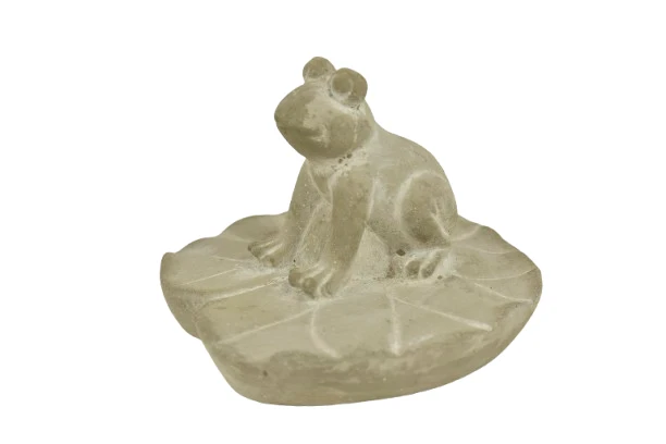 FROG/LEAF ZEMENT D13X9,5H GRAU