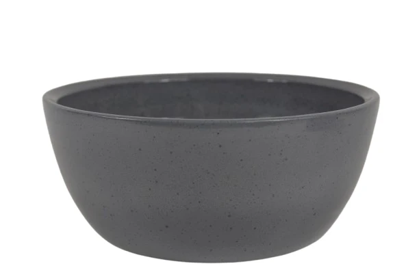 Schale Boule Granit grau glänzend 27cm
