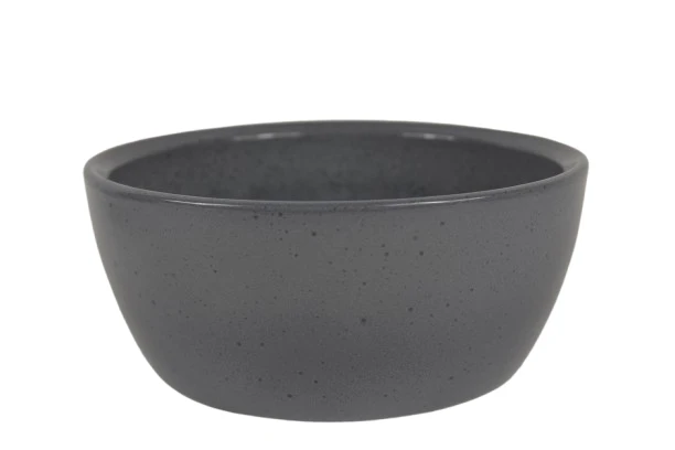 Schale Boule Granit grau glänzend 23cm