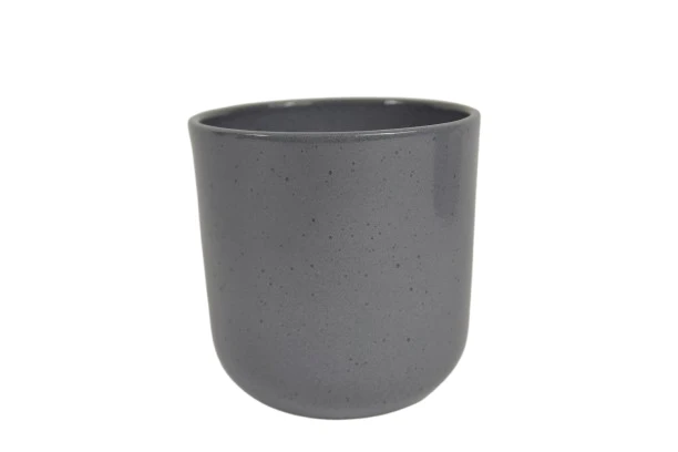 Orchideenübertopf Boule Granit grau glänzend 13cm