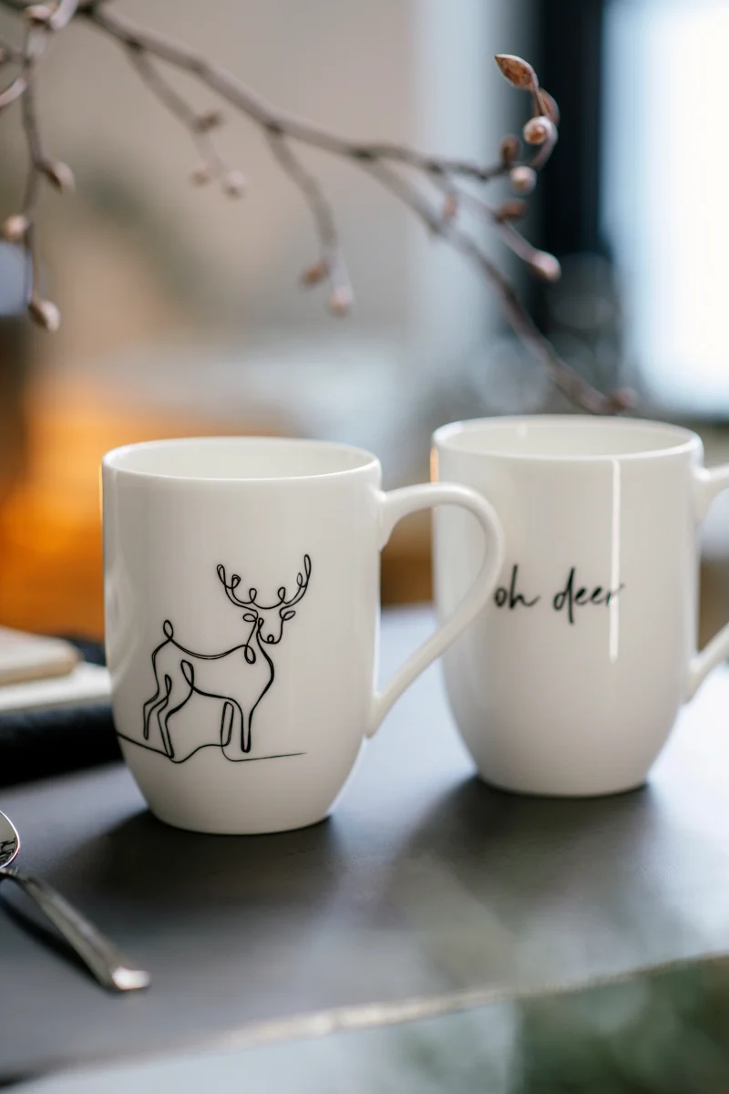 Villeroy & Boch Statement Henkelbecher Rentier XMAS 0,29l Set 2tlg