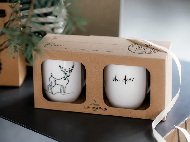 Villeroy & Boch Statement Henkelbecher Rentier XMAS 0,29l Set 2tlg